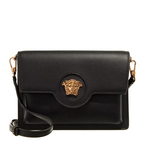 Versace Smooth Vitello Leather Shoulder Bag 